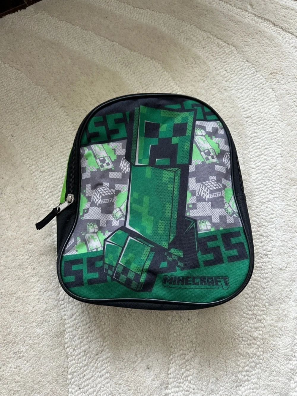 Minecraft Green Creeper Kids Mini Backpack